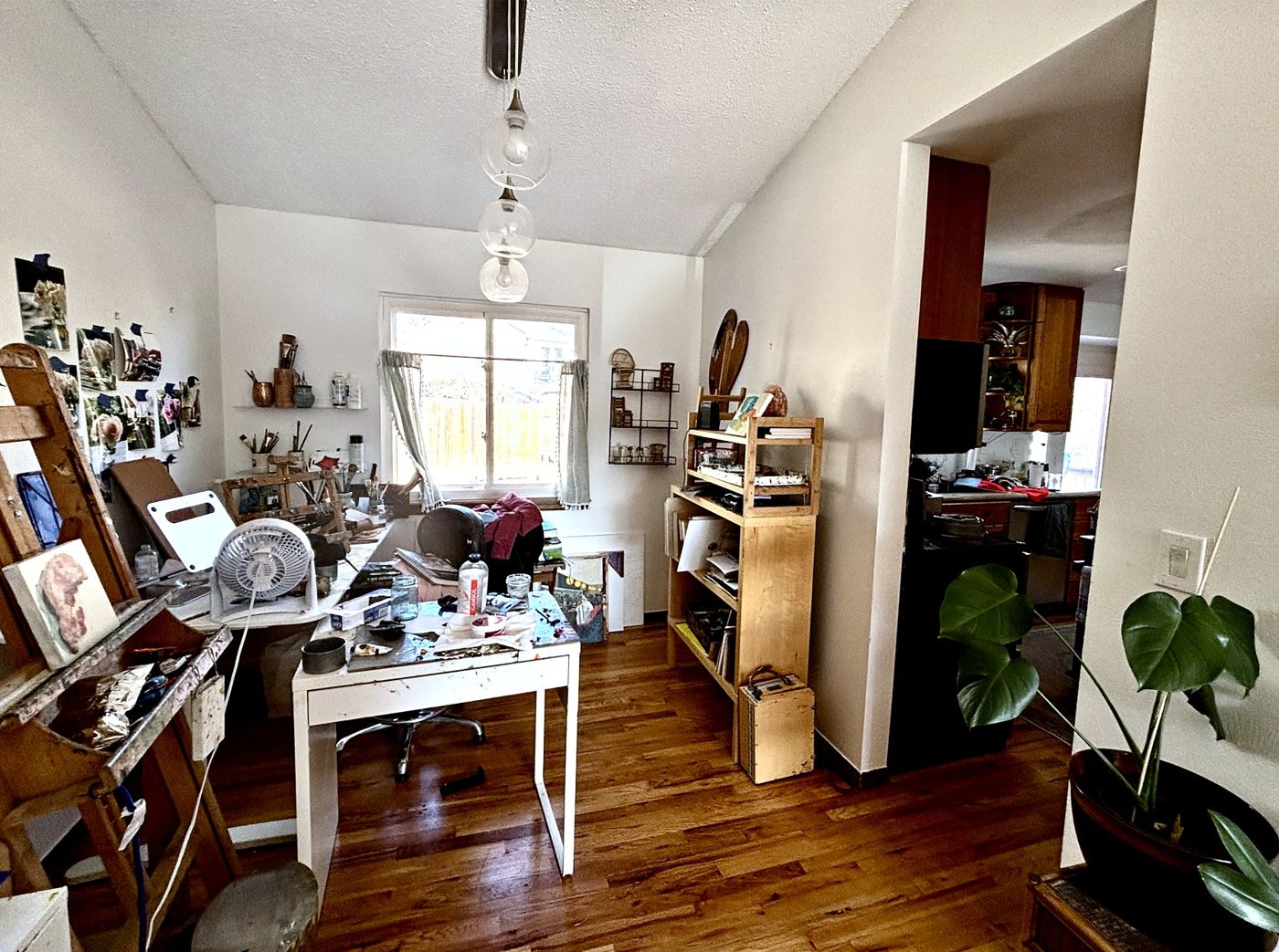 Art studio before